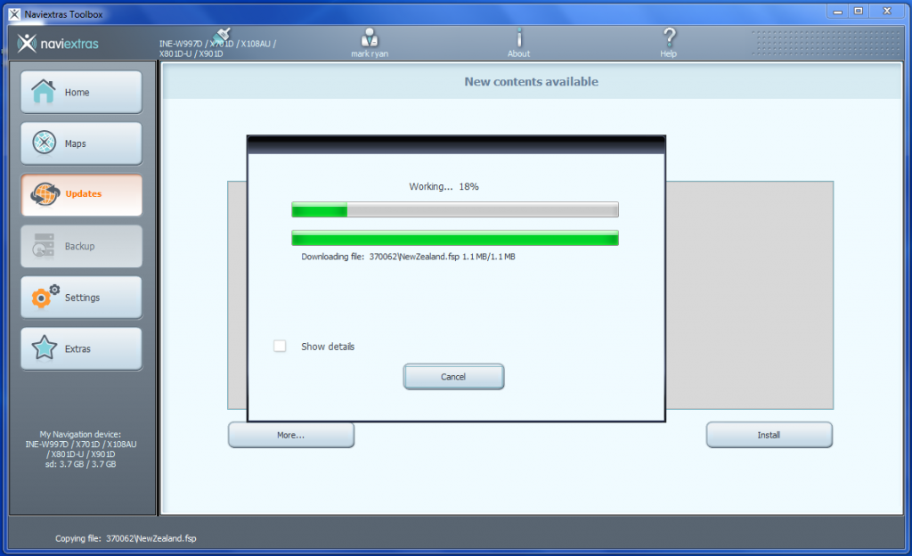 install screen naviextras