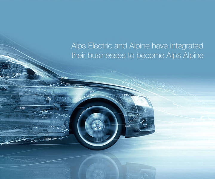 Alps Electric and Alpine integrated businesses and launched as Alps Alpine Co. Ltd