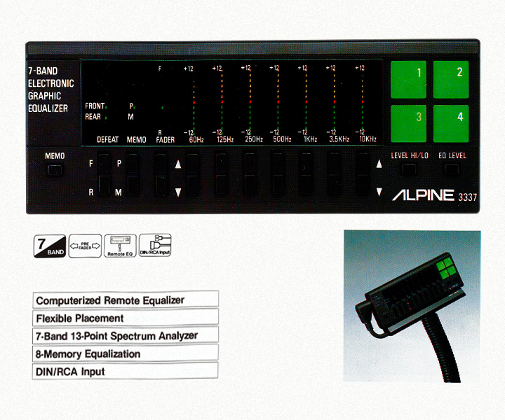 World's First In Car Computerised Graphic Equaliser